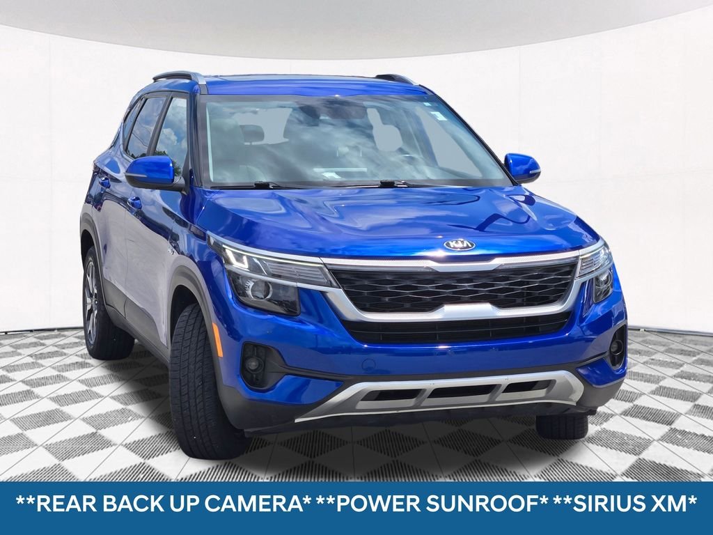 Used 2021 Blue Kia EX image 7