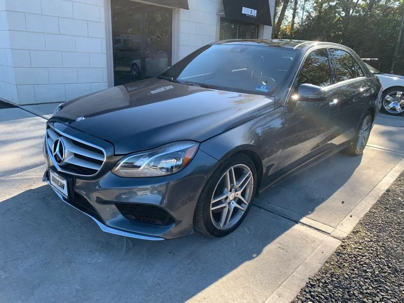 Used 2014 Gray Mercedes-Benz E 350 4MATIC® Sedan 4D image 3