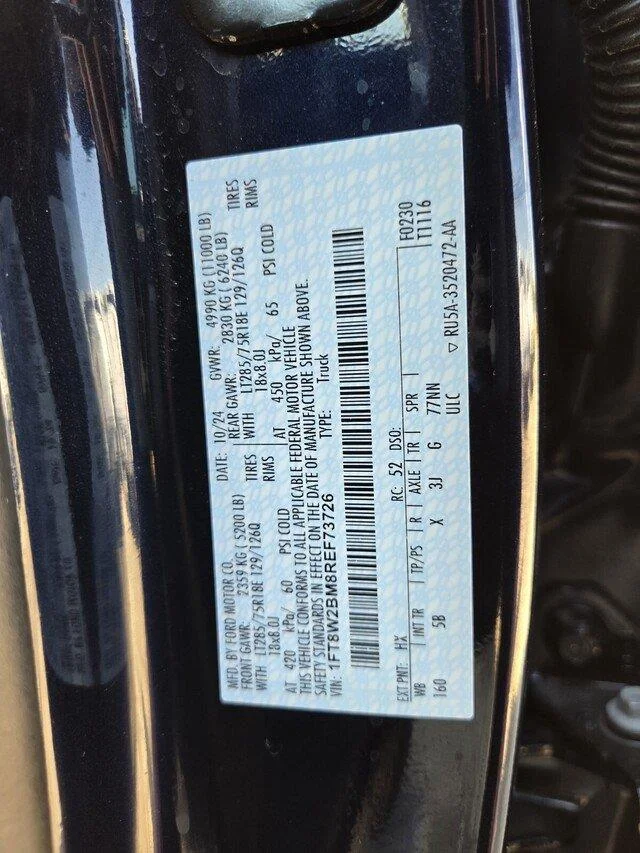 Used 2024 Antimatter Blue Metallic Ford LARIAT image 35