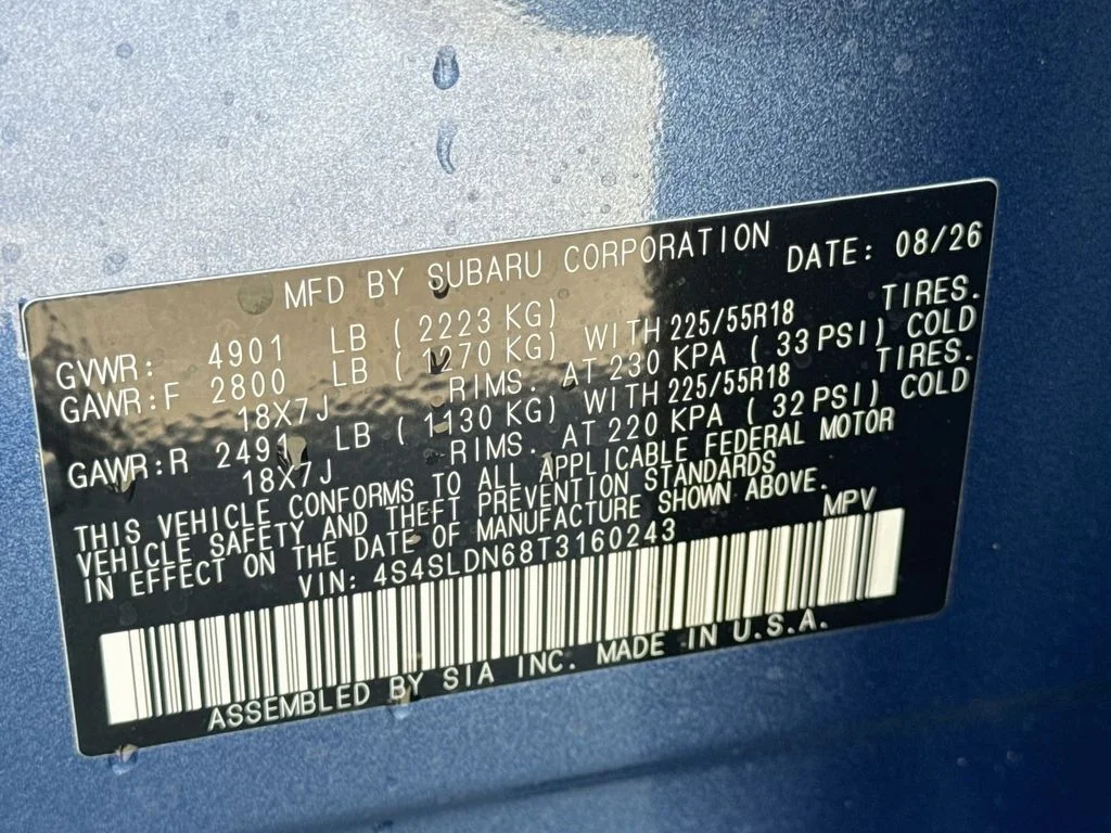 New 2026 Blue Subaru Limited image 43