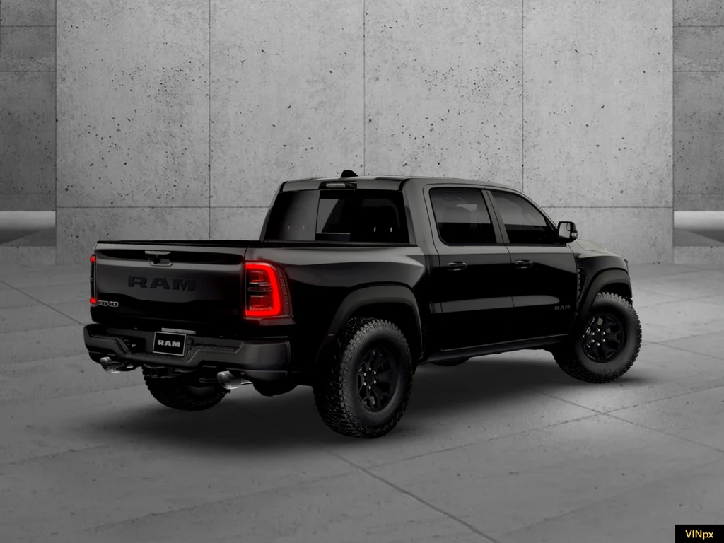 New 2026 Diamond Black Crystal Pearl-Coat Exterior Paint RAM RHO image 6
