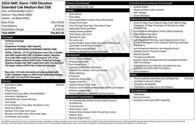 Used 2024 Onyx Black GMC Elevation image 5