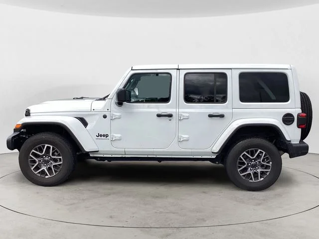 Certified Used 2025 Bright White Clearcoat Jeep Sahara image 2