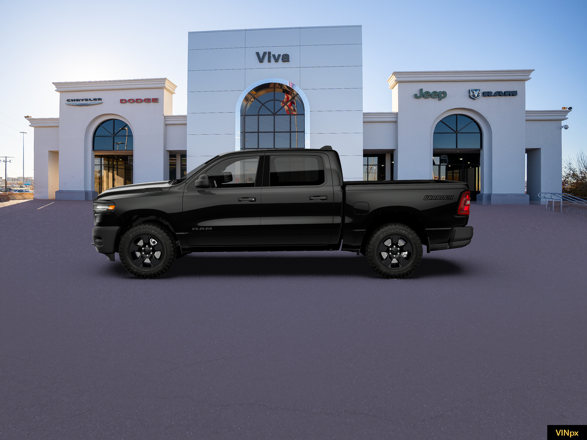 New 2027 Diamond Black Crystal Pearl-Coat Exterior Paint RAM Warlock image 15