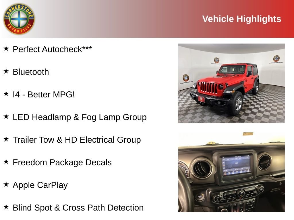 Used 2021 Jeep Wrangler Freedom with VIN 1C4GJXAN5MW651027 for sale in Elk River, Minnesota