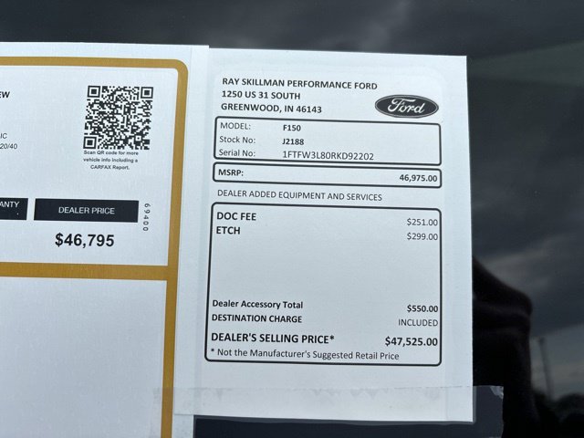Certified Used 2024 Agate Black Metallic Ford XLT image 2