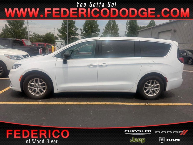Used 2024 Bright White Clearcoat Chrysler Touring L FWD image 1