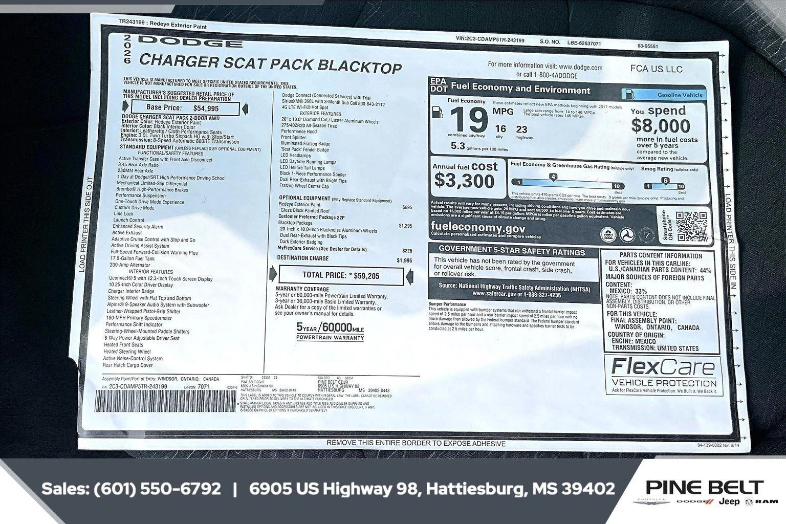New 2026 Redeye Exterior Paint Dodge Scat Pack image 12