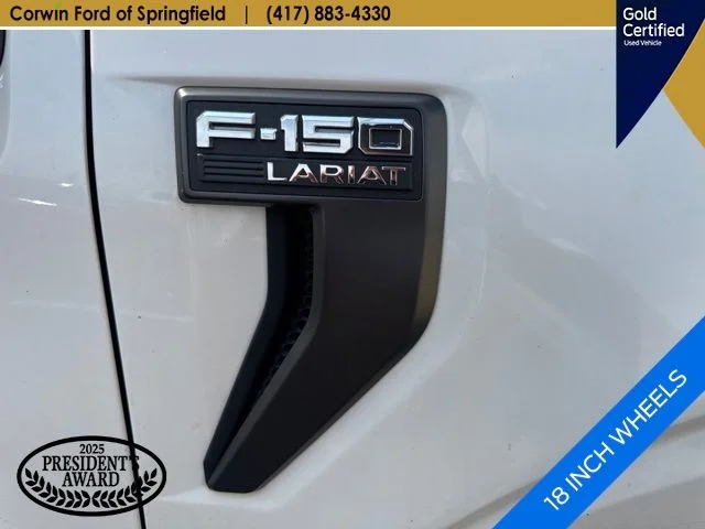 Used 2022 White Metallic Ford Lariat image 15