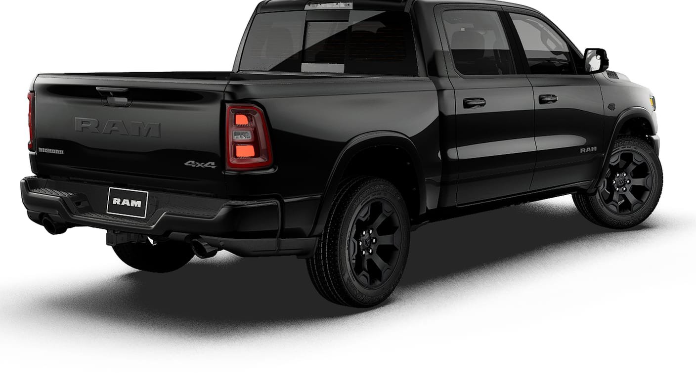 New 2027 Diamond Black Crystal Pearl-Coat Exterior Paint RAM BIG HORN image 14