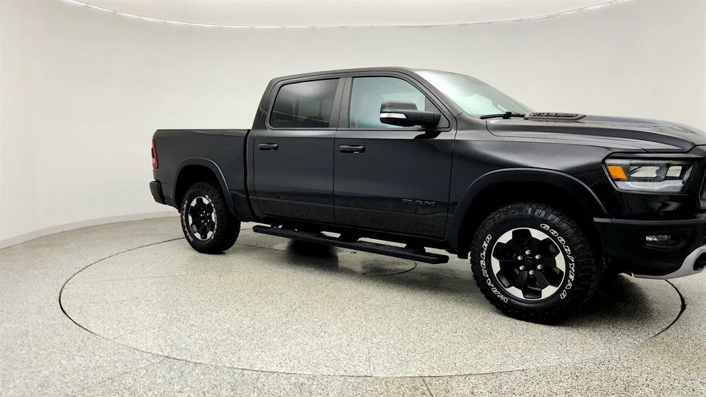 Used 2022 Diamond Black Crystal Pearlcoat Ram Rebel 4x4 Crew Cab 5