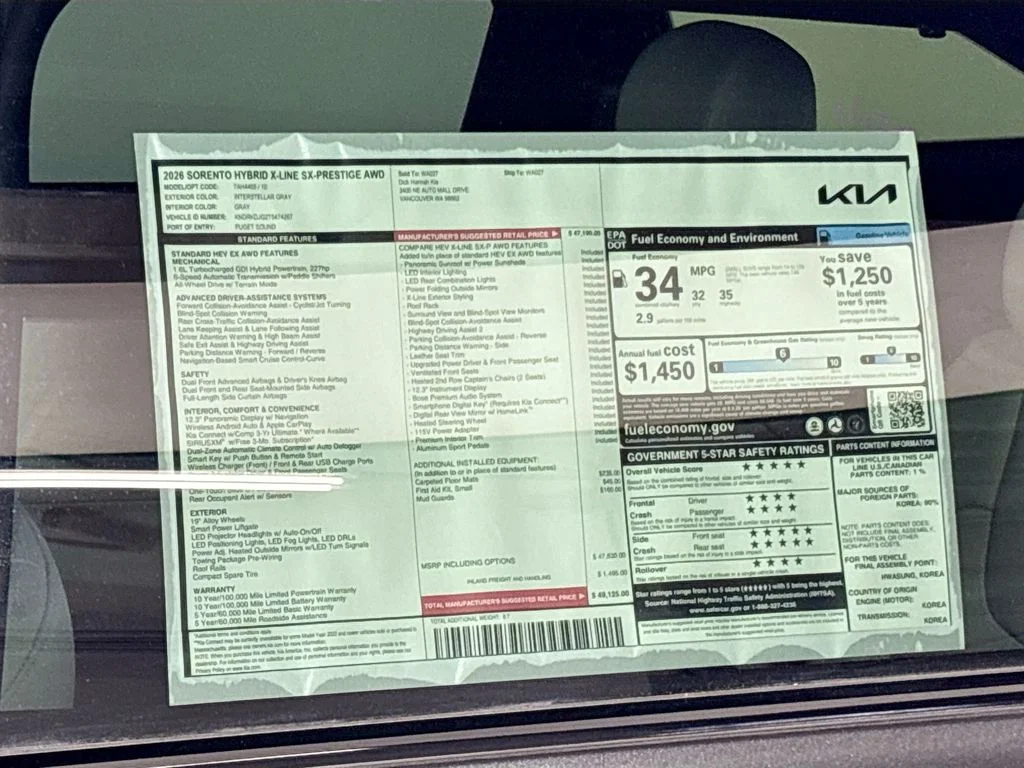 New 2026 Interstellar Gray Kia X-Line SX Prestige AWD image 25