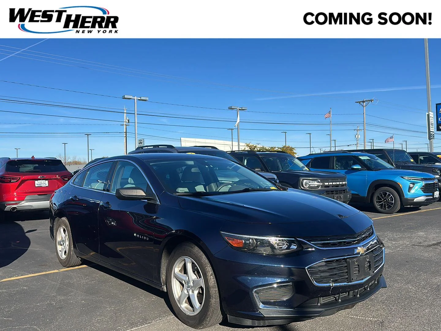 Used 2017 Blue Velvet Metallic Chevrolet LS image 1