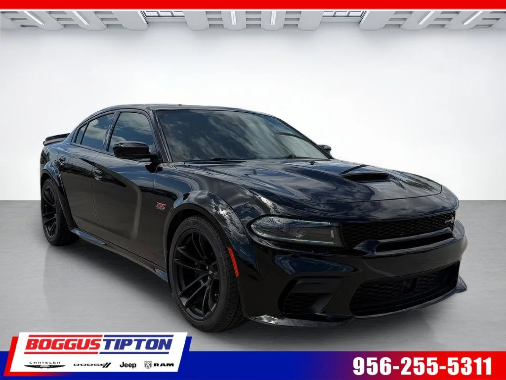 Used 2023 Black Dodge R/T Scat Pack Widebody image 1