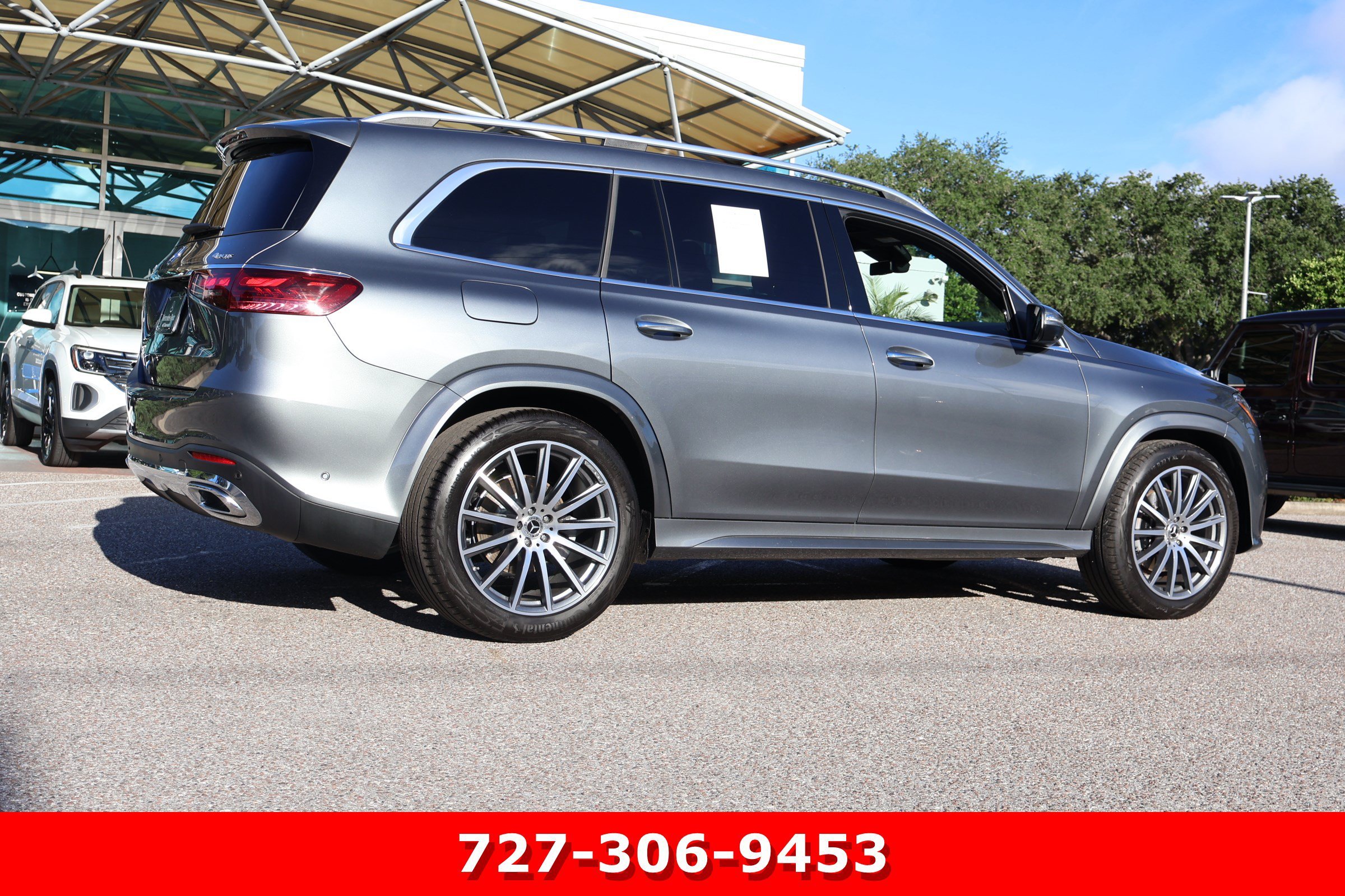 Certified Used 2025 Selenite Gray Metallic Mercedes-Benz GLS 450 image 10