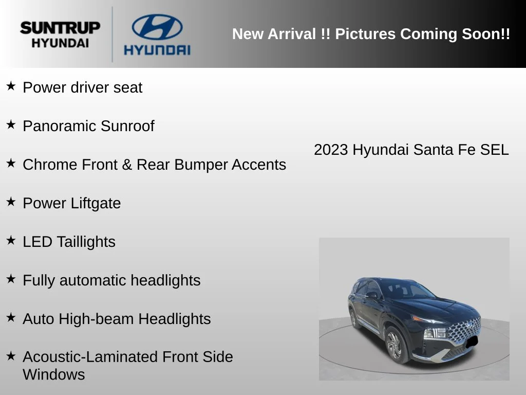Used 2023 Twilight Black Hyundai SEL image 8