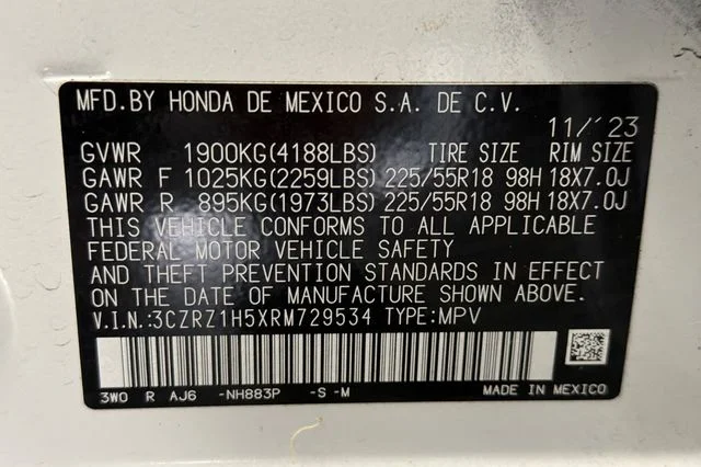 Certified Used 2024 Platinum White Pearl Honda Sport image 37