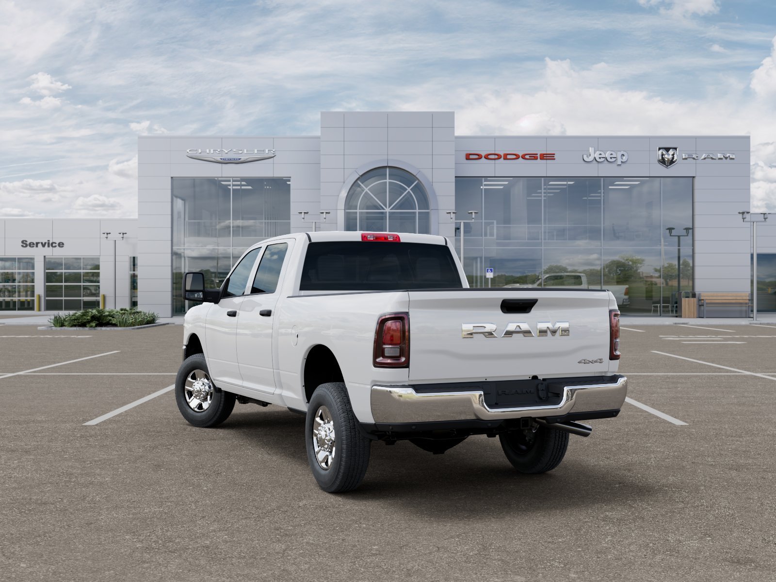 New 2026 Bright White Clear-Coat Exterior Paint RAM Tradesman image 3