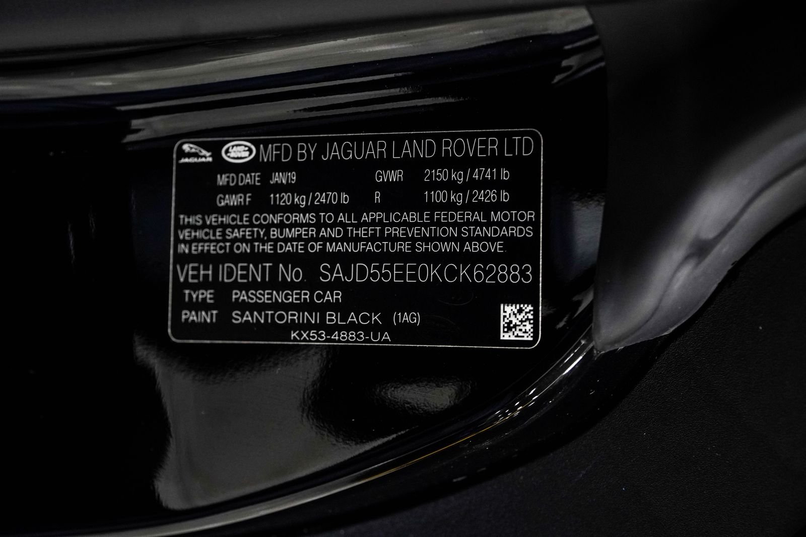 Used 2019 Black Jaguar R image 39