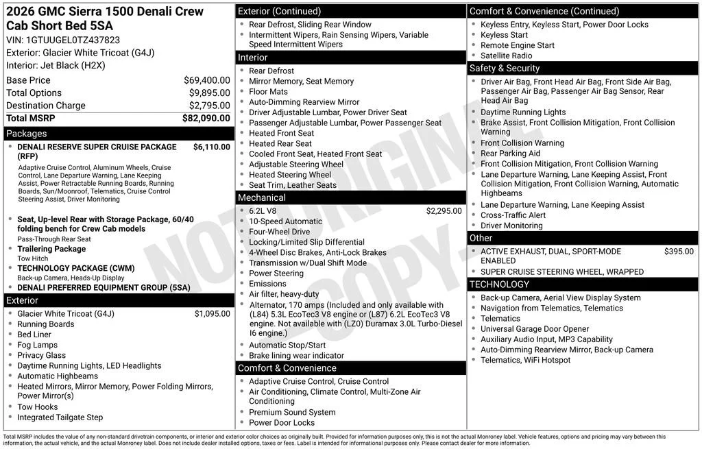 New 2026 Glacier White Tricoat GMC Denali image 4