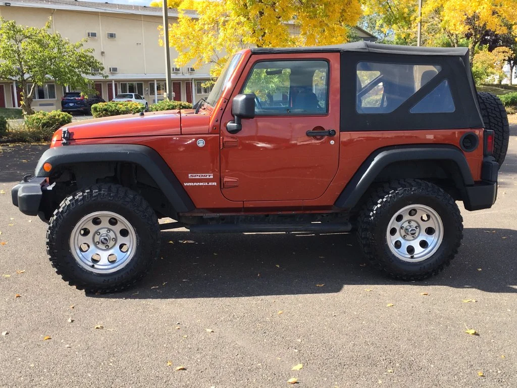 Used 2014 Orange Jeep Sport image 3