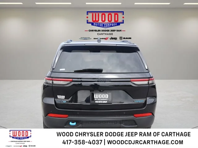 Used 2023 Diamond Black Crystal Pearlcoat Jeep Trailhawk 4xe image 4