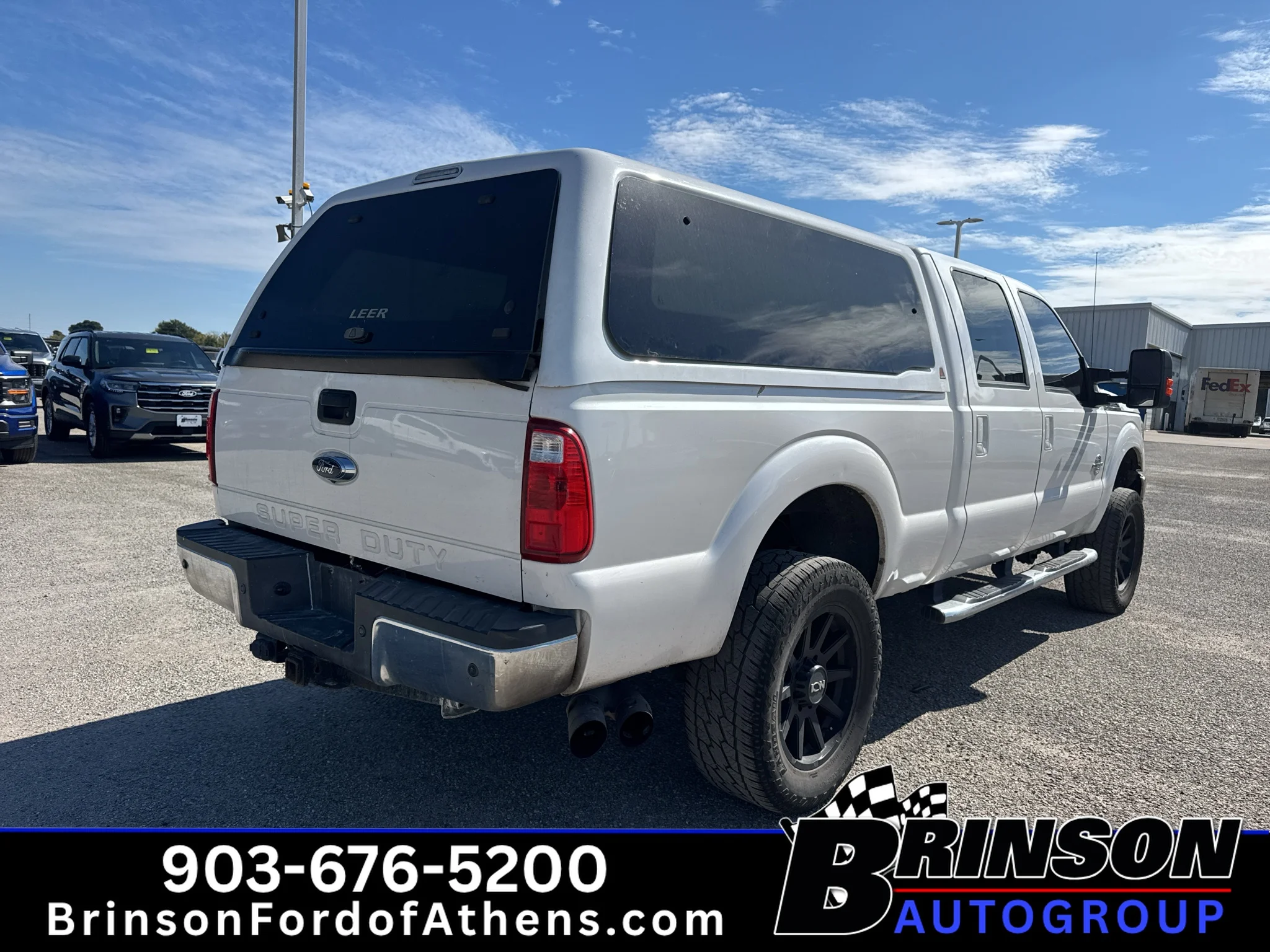 Used 2014 White Platinum Tri-Coat Metallic Ford Lariat image 5