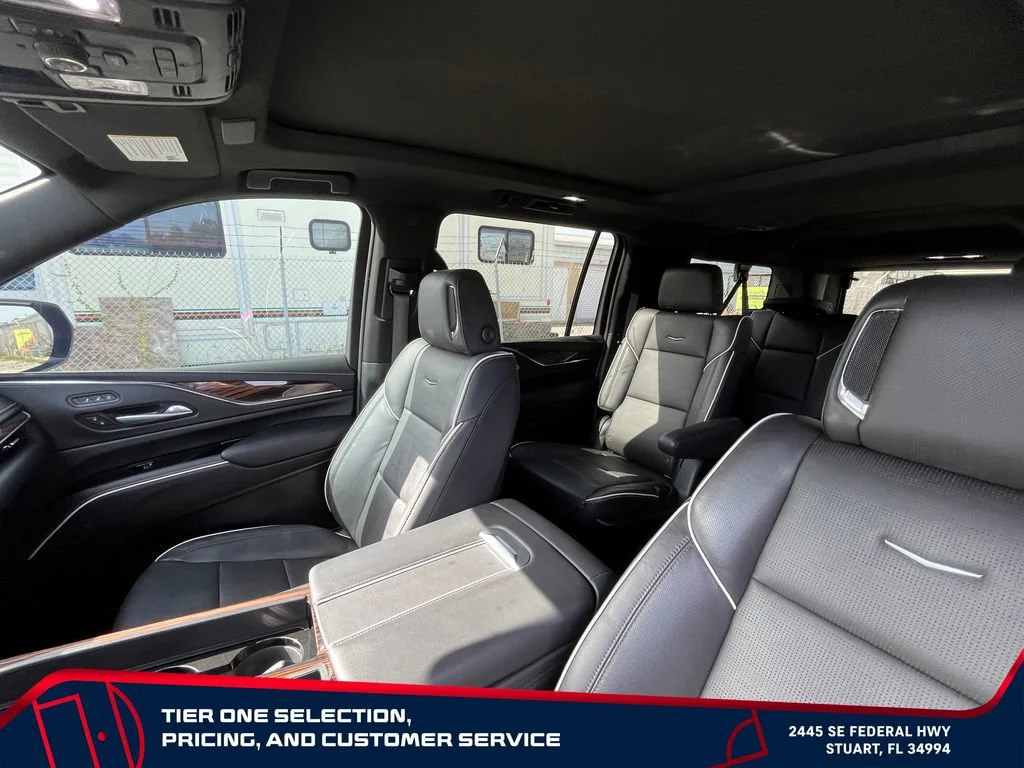 Used 2024 Galactic Gray Metallic Cadillac Premium Luxury image 14