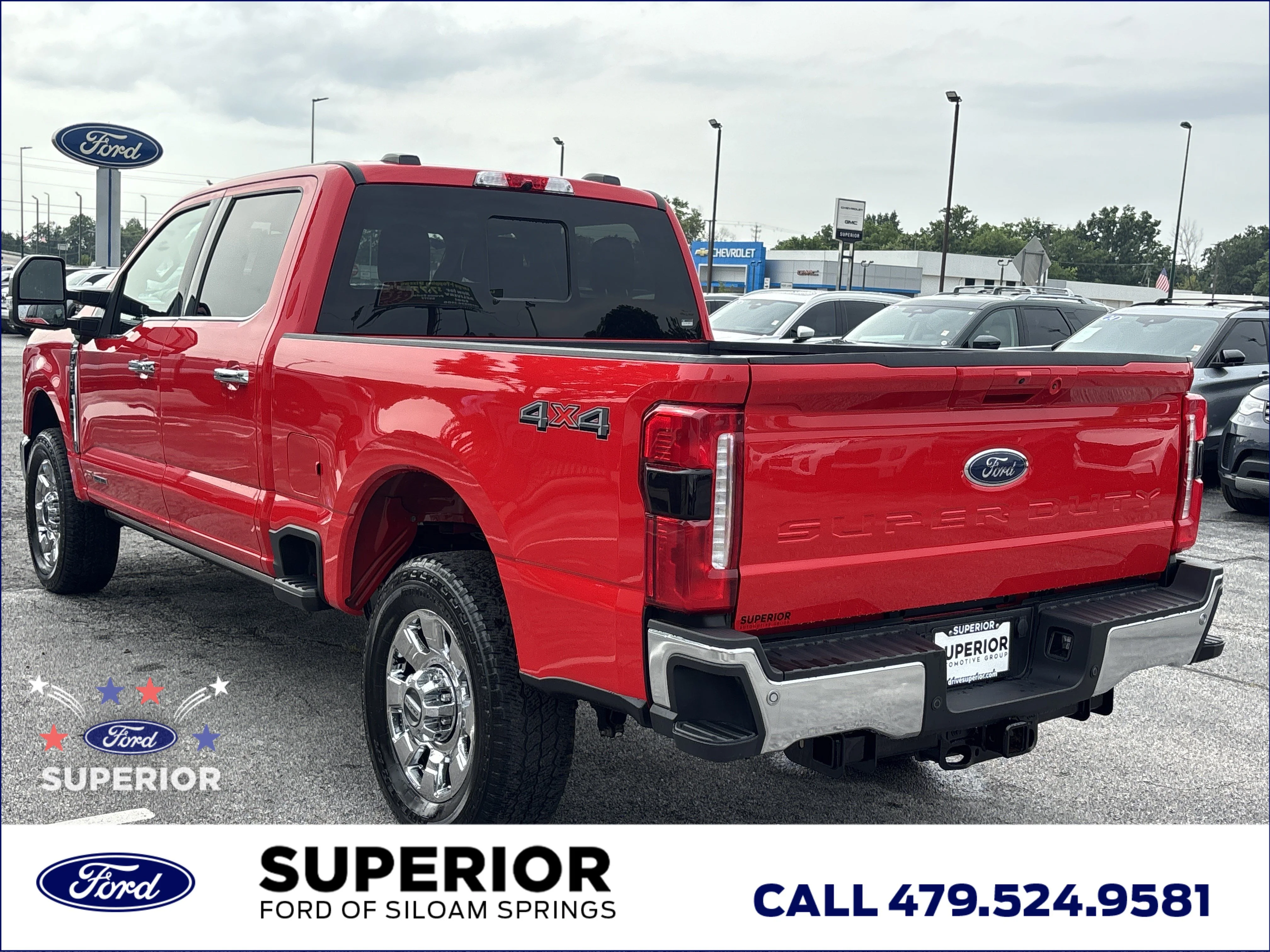 Used 2025 Race Red Ford Lariat 4WD image 9