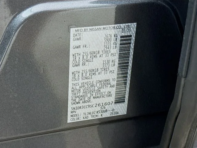 Used 2025 Gray Nissan SL image 33