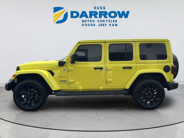 Used 2023 Yellow Jeep Sahara 4xe image 2