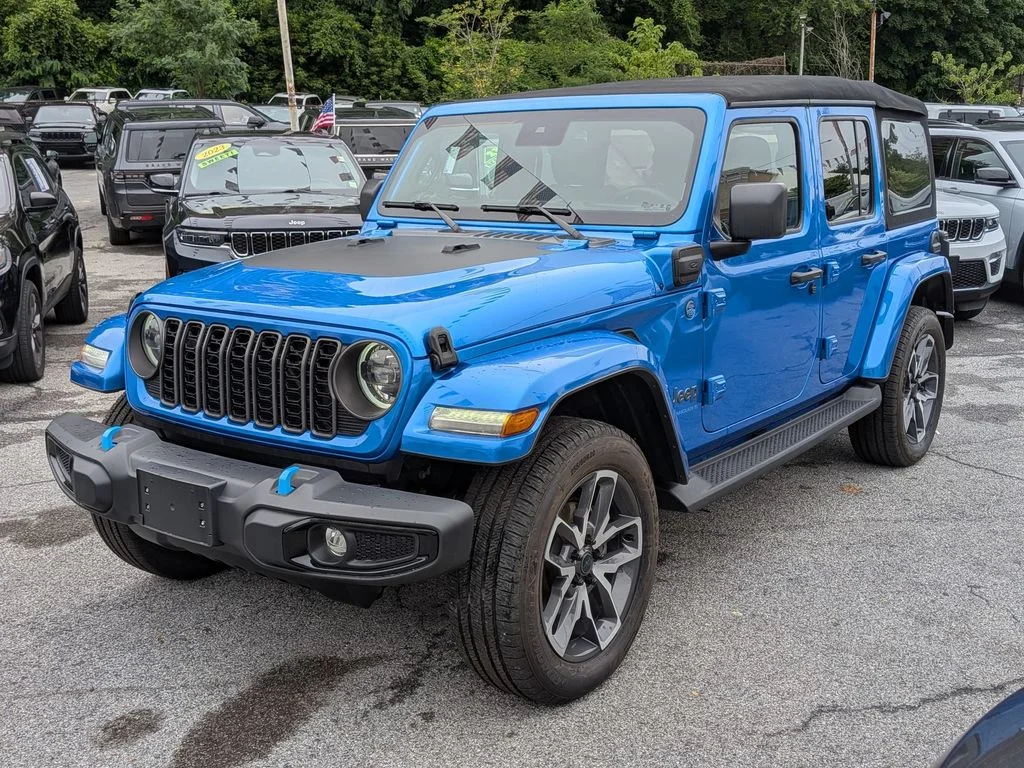Used 2024 Blue Jeep Sport S 4xe image 1