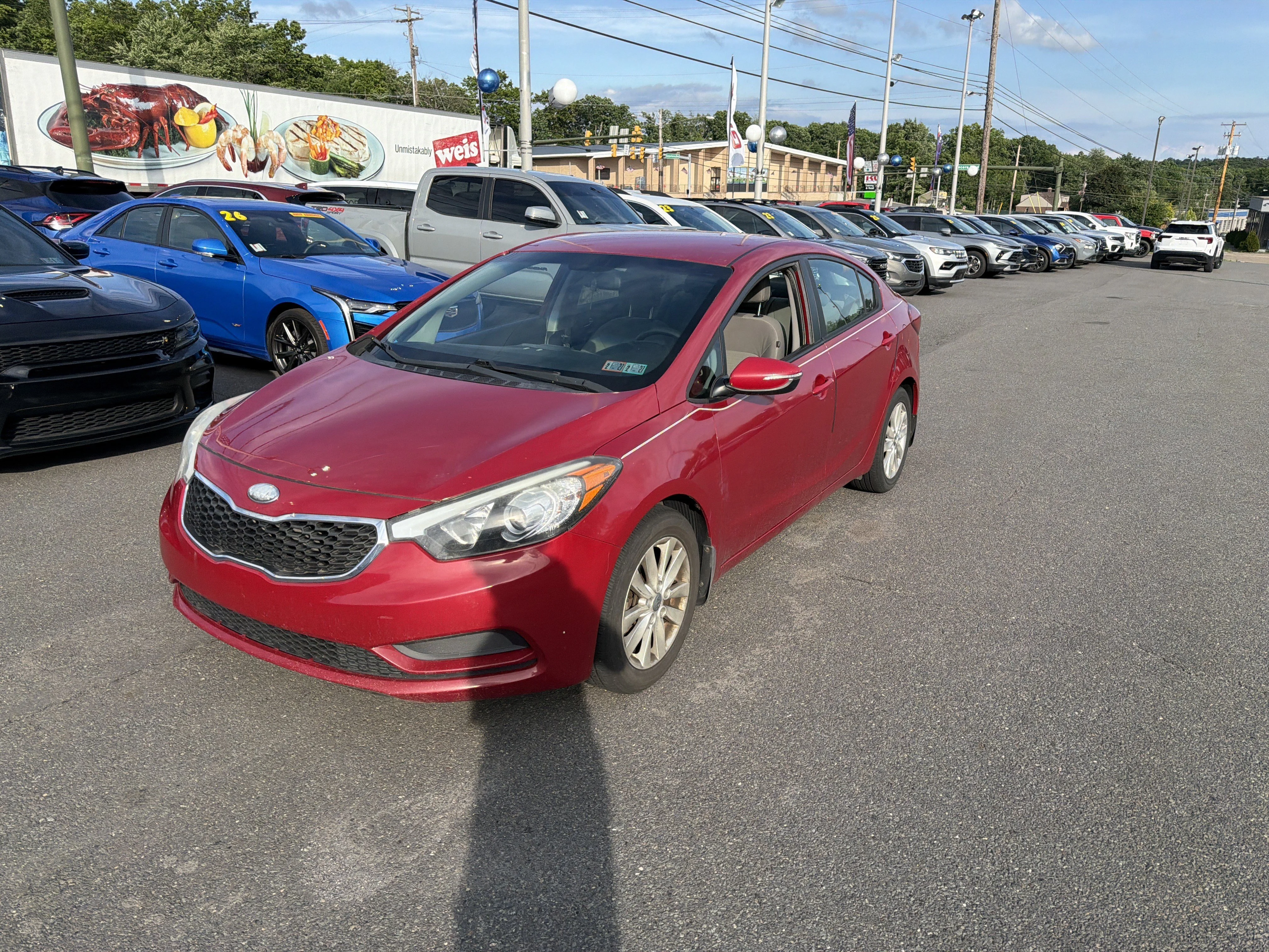 Used 2014 Crimson Red Kia LX image 2