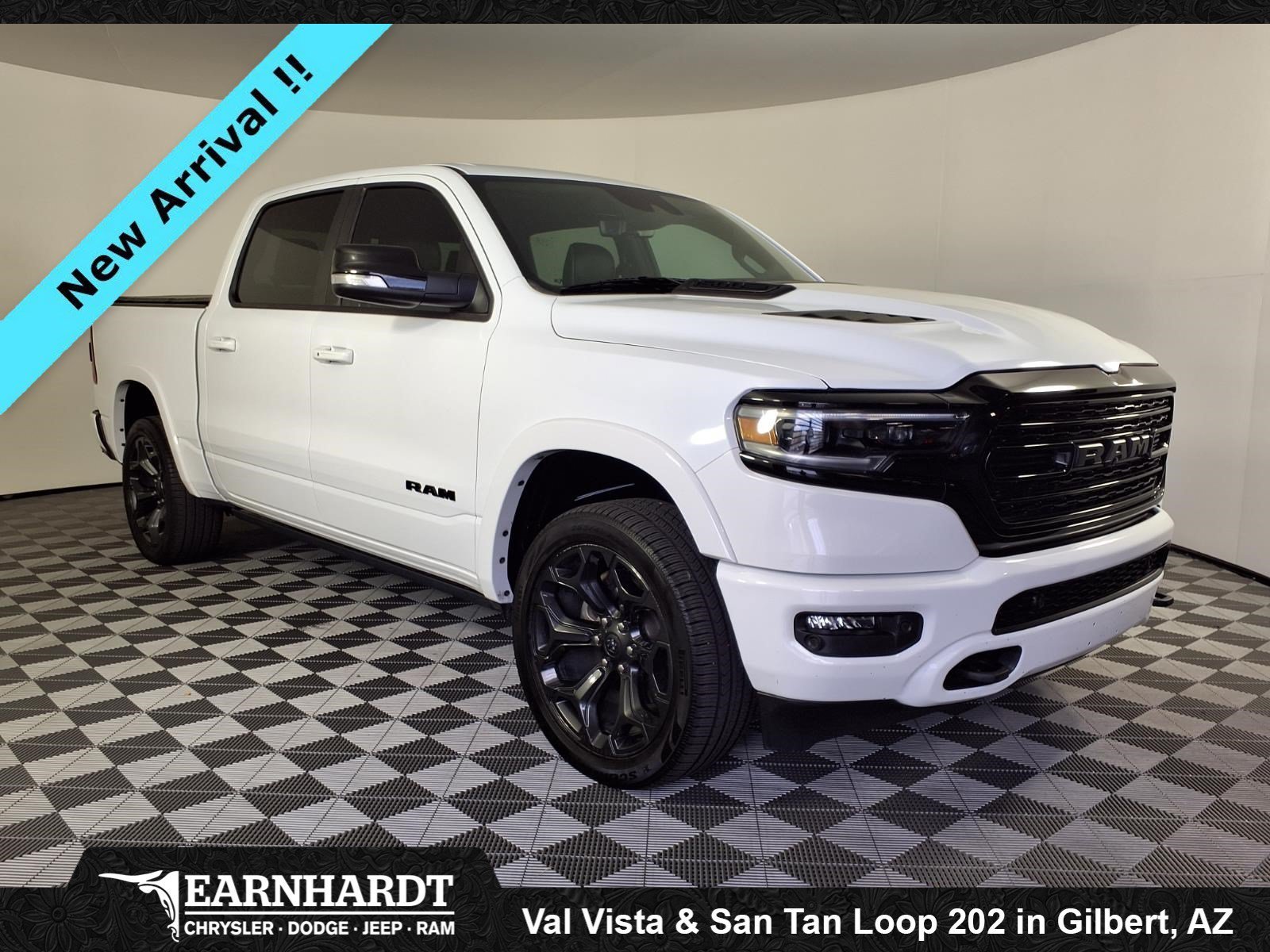 Used 2022 Bright White Clearcoat Ram Limited image 3