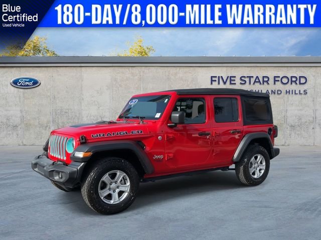 Used 2021 Red Jeep Unlimited Sport S image 5