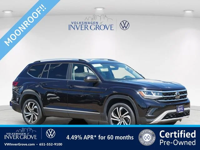 Certified Used 2023 Black Volkswagen SEL image 1