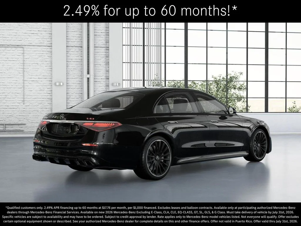 New 2026 Obsidian Black Metallic Mercedes-Benz AMG® S 63 E 4MATIC Sedan image 21