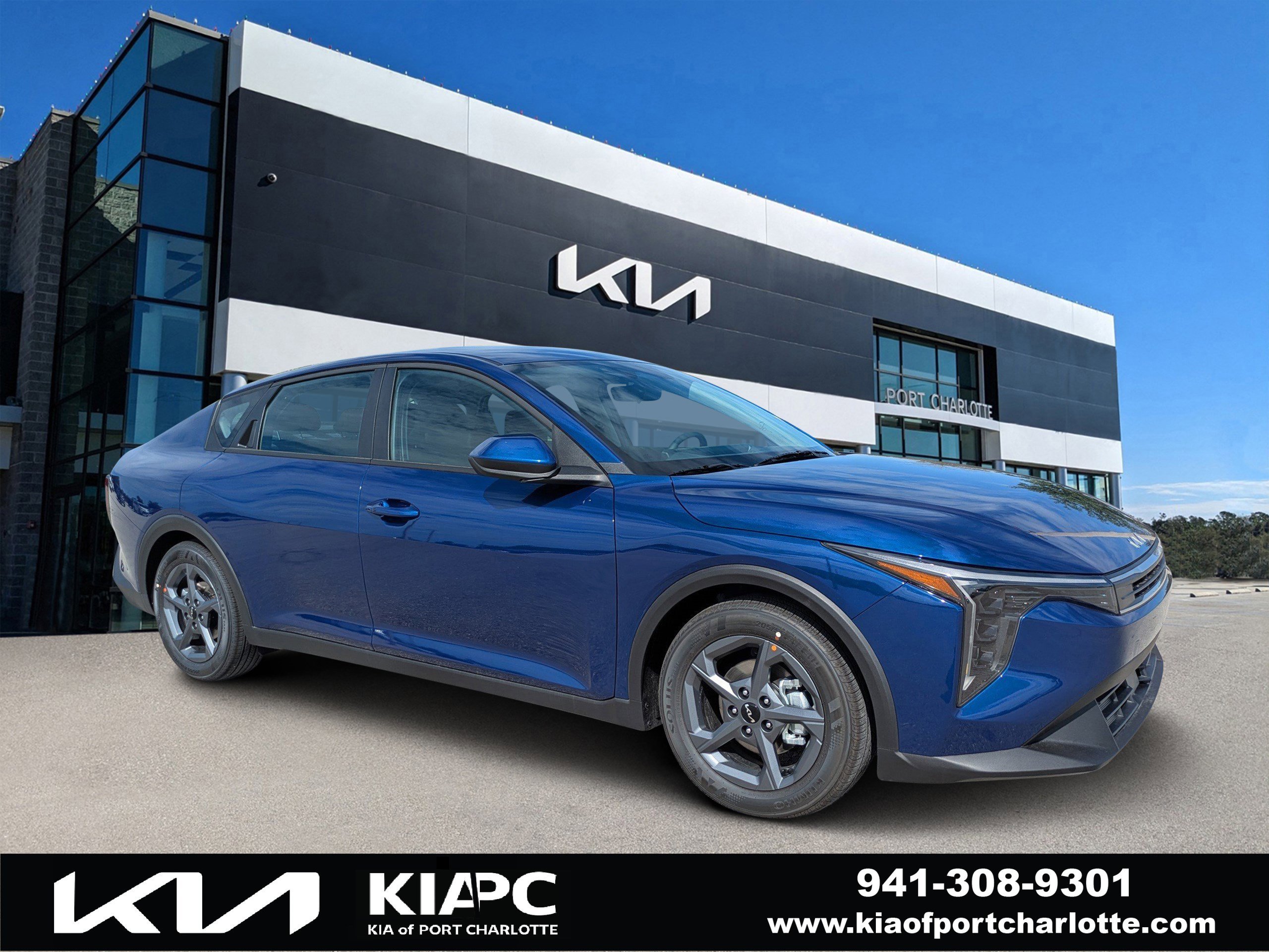 New 2026 Deep Sea Blue Kia LXS image 1
