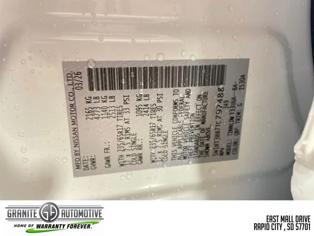 New 2026 Everest White Pearl TriCoat Nissan Rock Creek® image 20