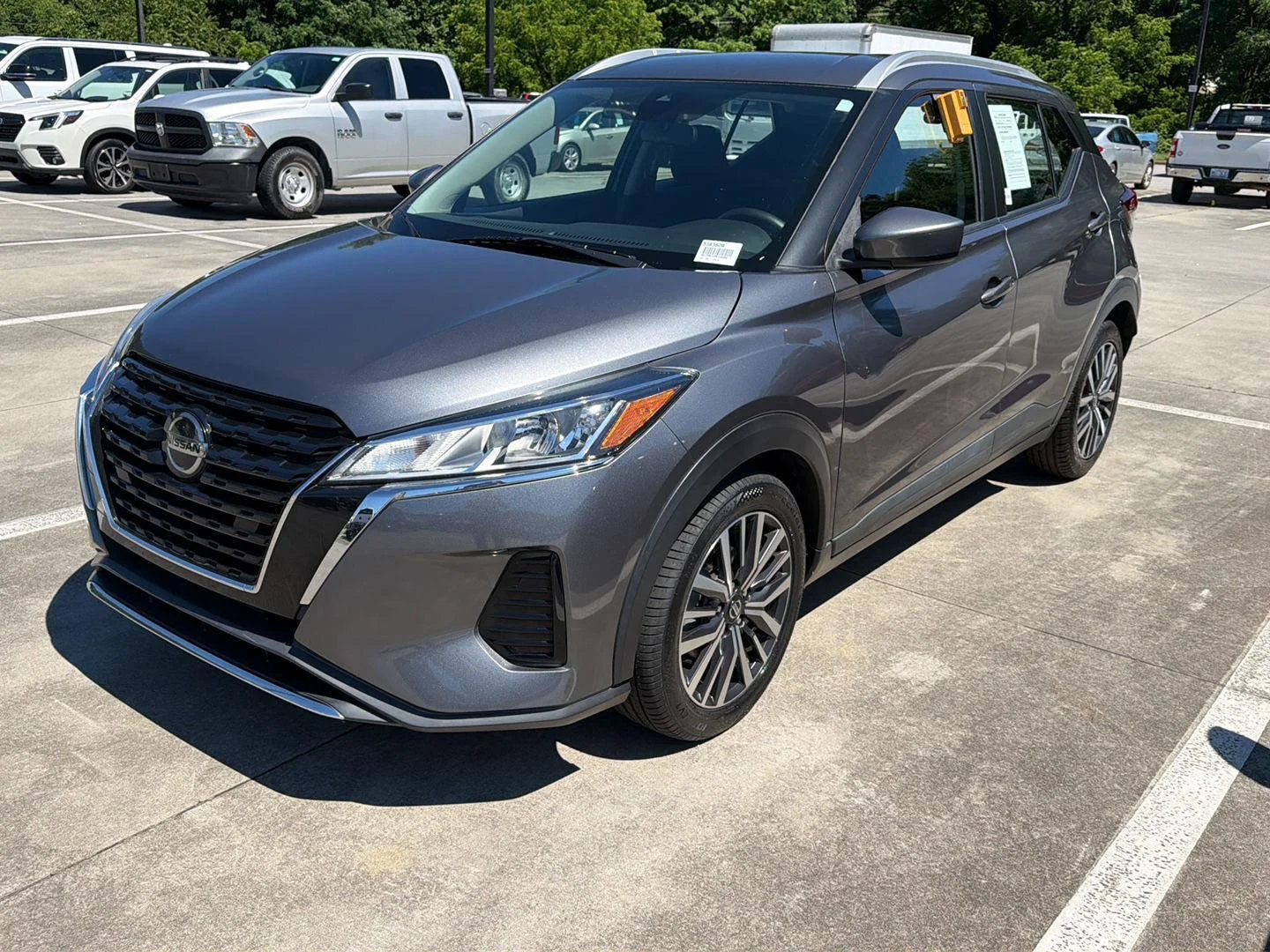 Used 2021 Gun Metallic Nissan SV image 2