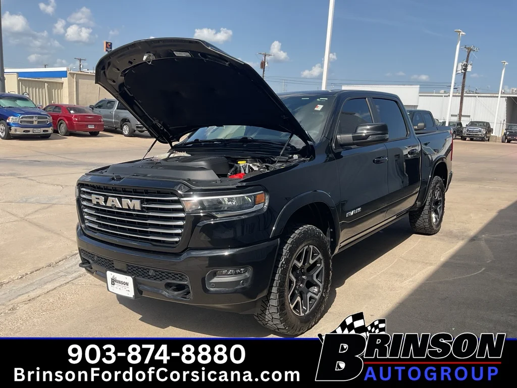 Used 2025 Diamond Black Crystal Pearlcoat Ram Laramie image 12
