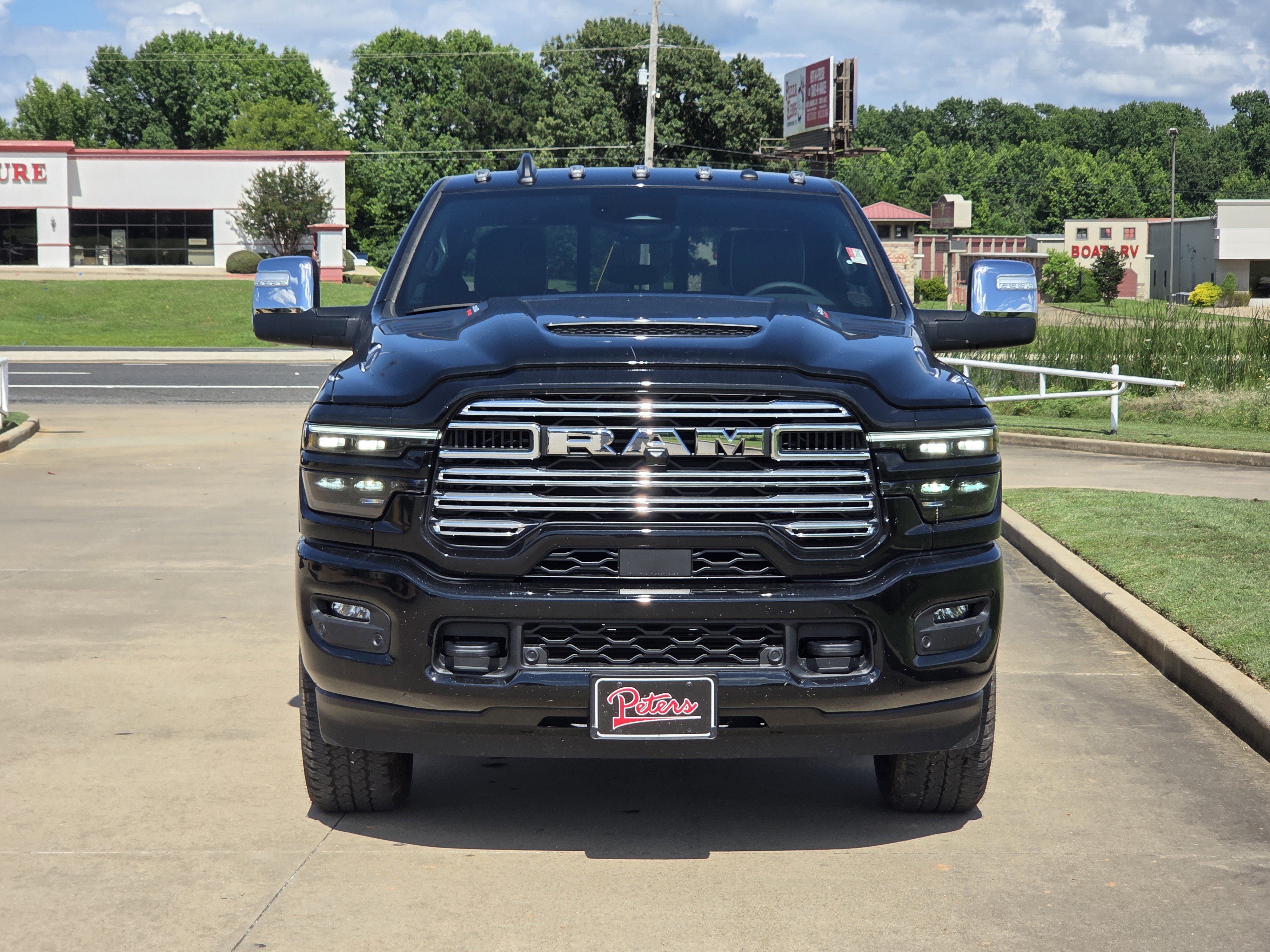New 2026 Diamond Black Crystal Pearlcoat Ram Laramie image 2
