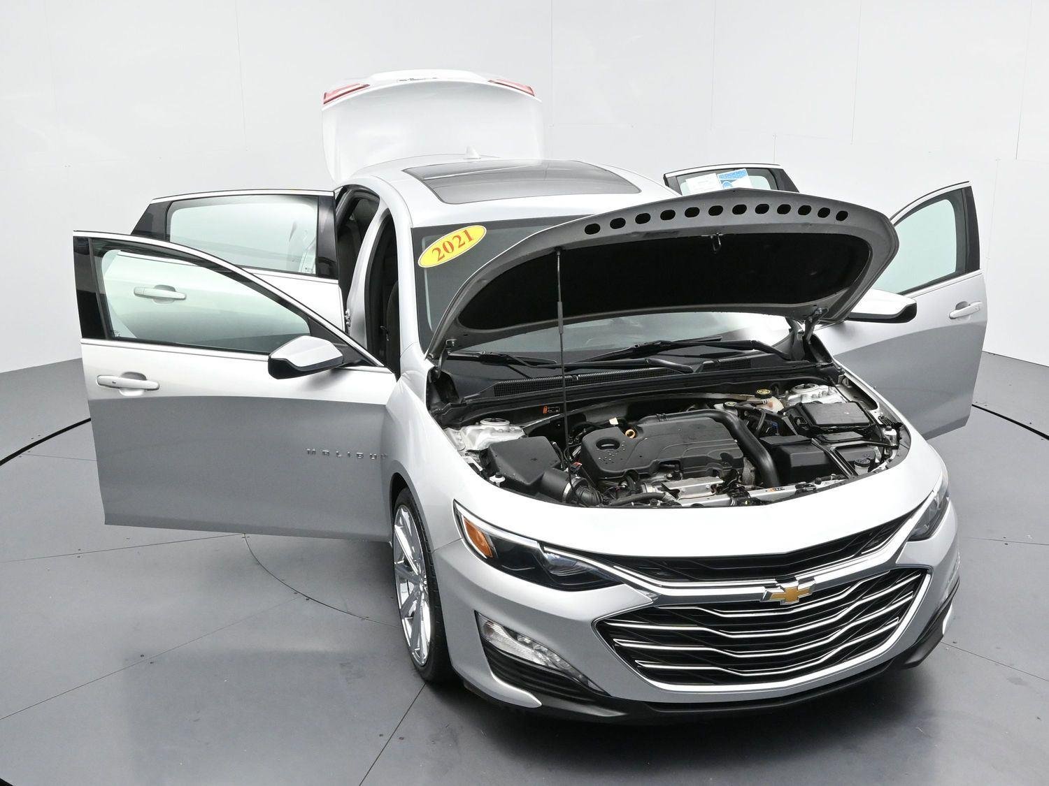 Used 2021 SILVER ICE METALLIC Chevrolet LT image 44