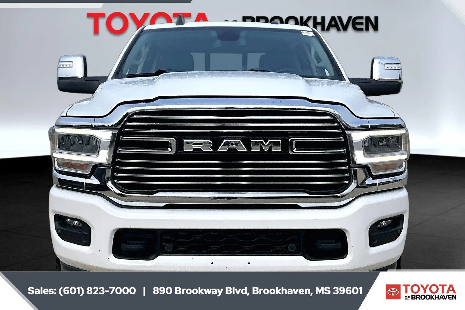 Used 2023 Bright White Clearcoat Ram Laramie image 3