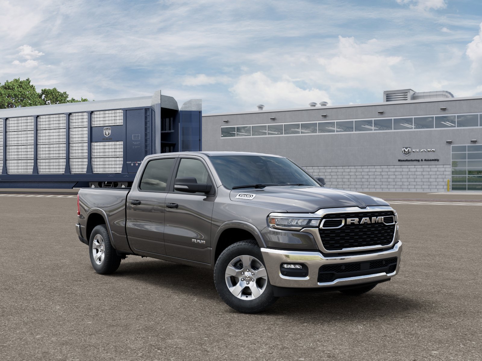 New 2026 Granite Crystal Metallic Clear-Coat Exterior Paint RAM Big Horn/Lone Star image 3