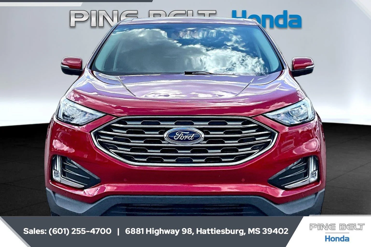 Used 2022 Rapid Red Metallic Tinted Clearcoat Ford Titanium image 3