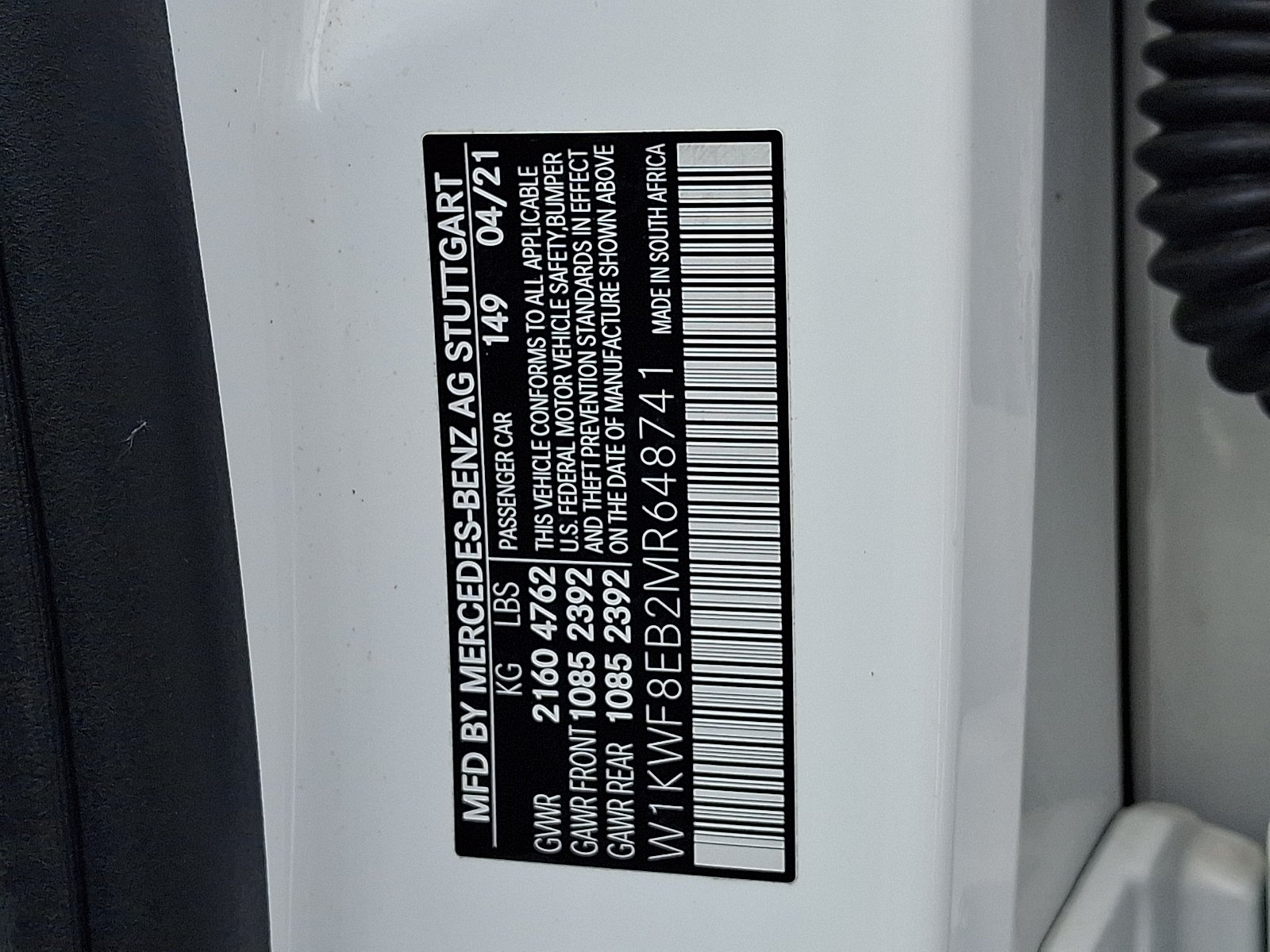Certified Used 2021 Polar White - 149 Mercedes-Benz 4MATIC® Sedan image 27