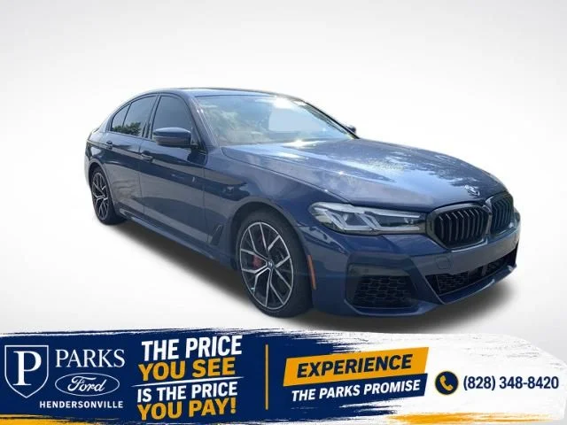 Used 2021 Blue BMW 540i image 1