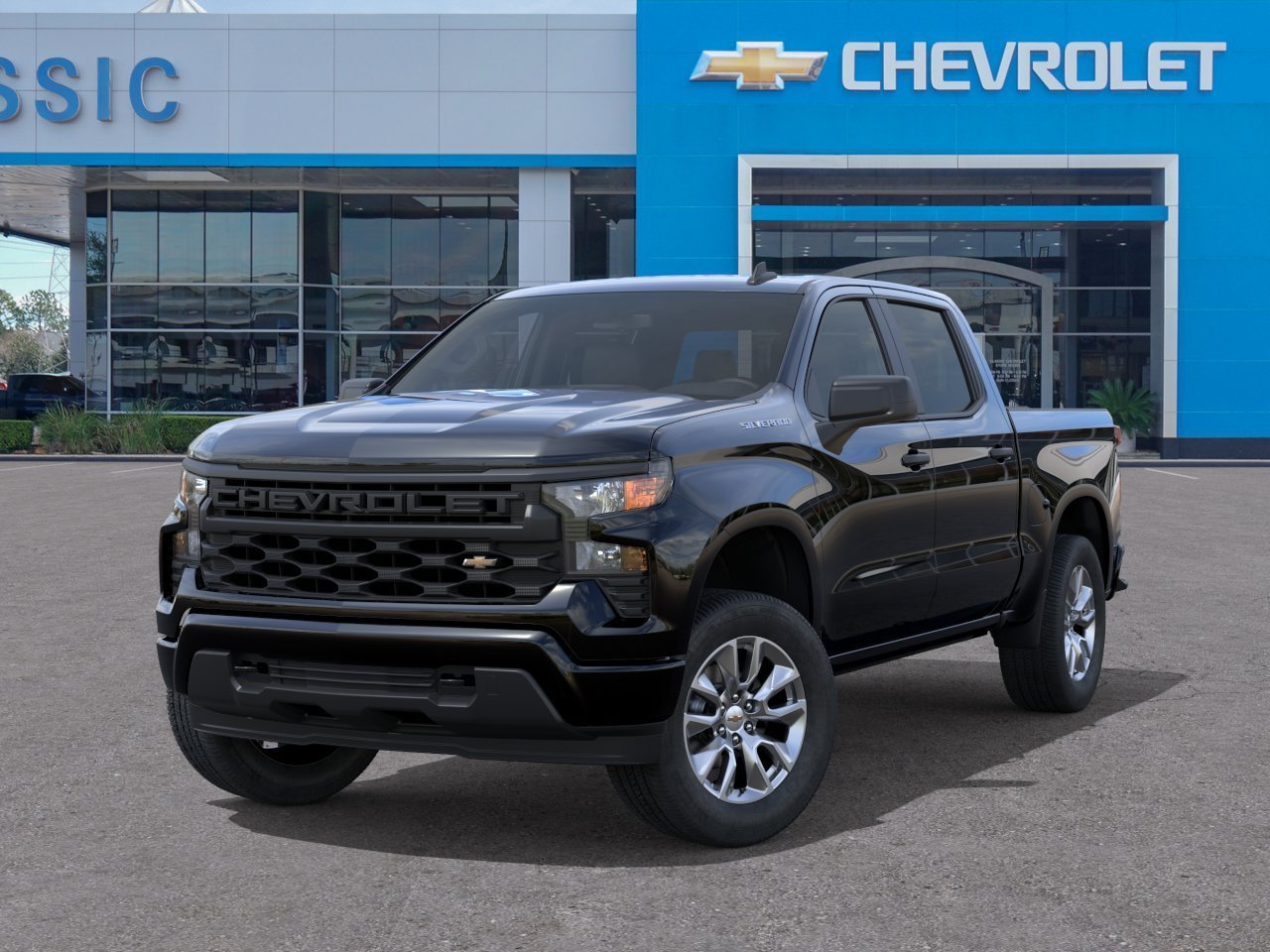 2026 Chevrolet Silverado 1500 Custom Black at Classic Elite Chevrolet Hwy 6