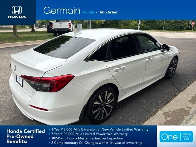 Certified Used 2023 Platinum White Pearl Honda 1.5T 4D EX BD image 8